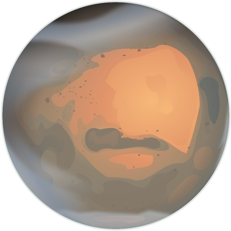 Mars Png - Mars Svg Clipart (900x900), Png Download