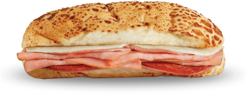 Sub Sandwich Png - Ham And Cheese Sandwich Clipart (1000x473), Png Download
