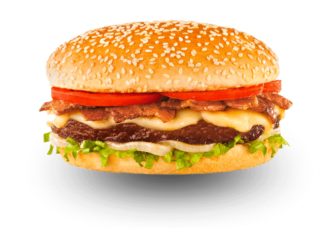 Menú - Sandwich De Hamburguesa Png Clipart (860x500), Png Download