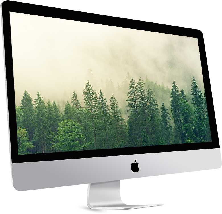 27" Imac 4 Ghz I7 - Forest Picture Hd Clipart (966x850), Png Download
