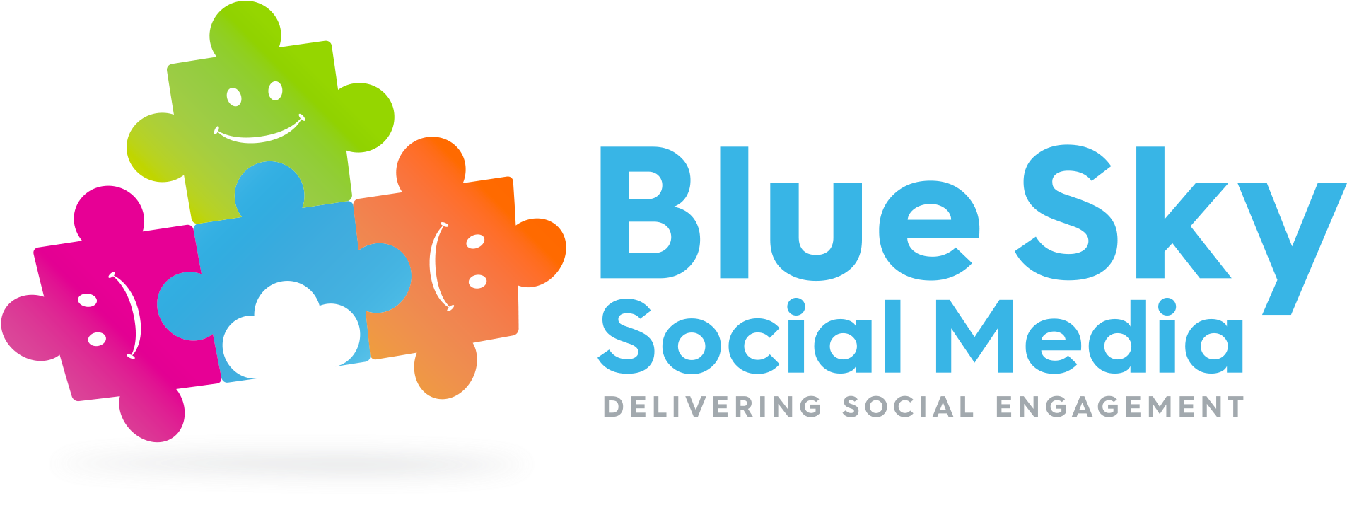 Blue sky social media logo graphic design clipart large size png
