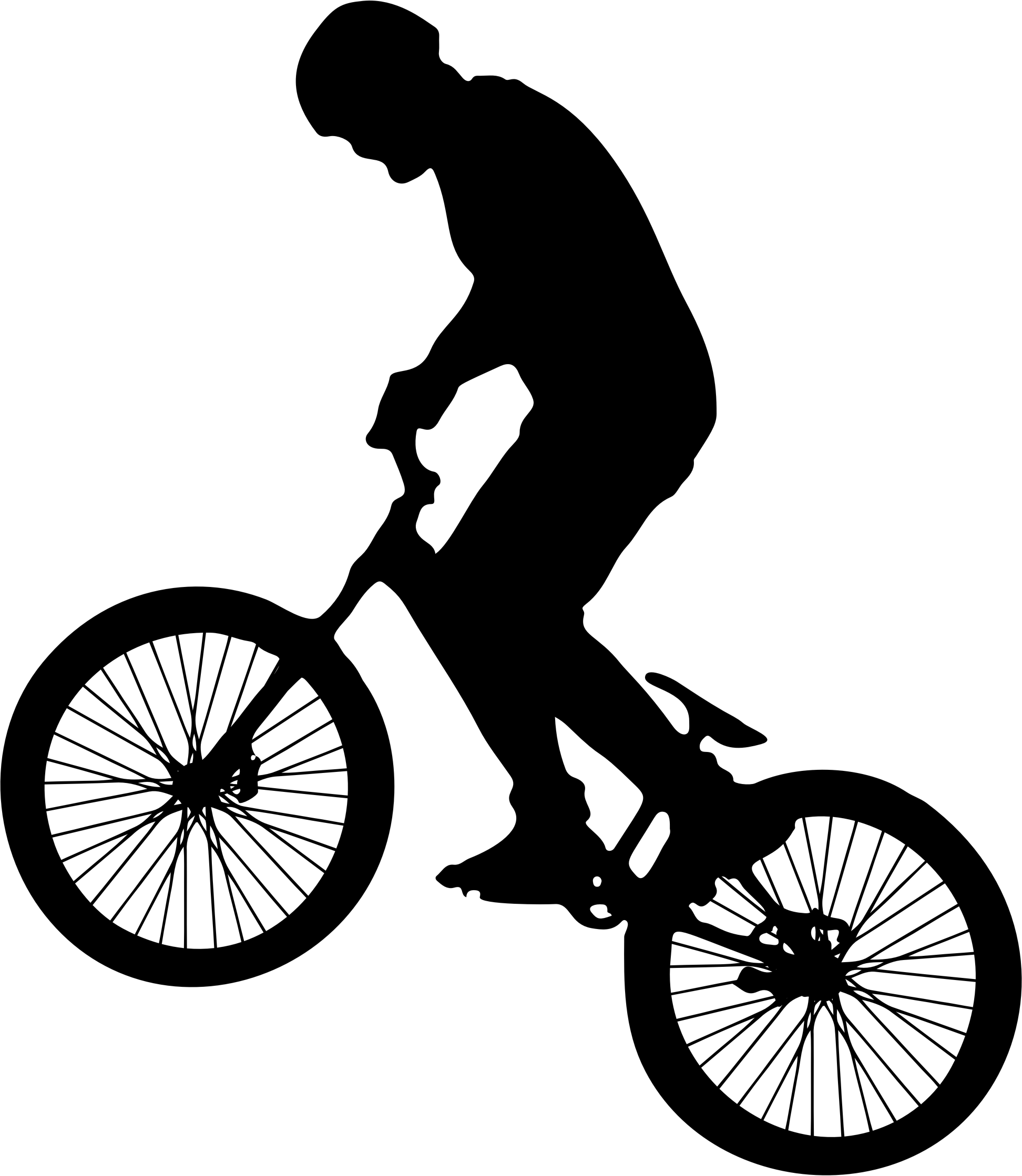 Bicycles Png Images Free Download Pictures - Man On Bike Silhouette Clipart (1944x2238), Png Download