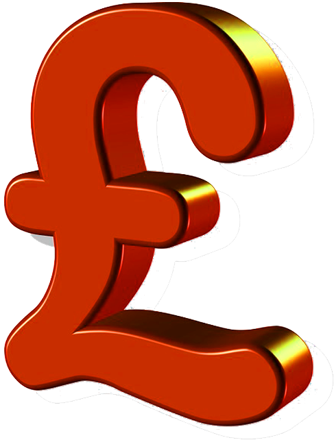 Red Pound Sign No Background Clipart (643x695), Png Download