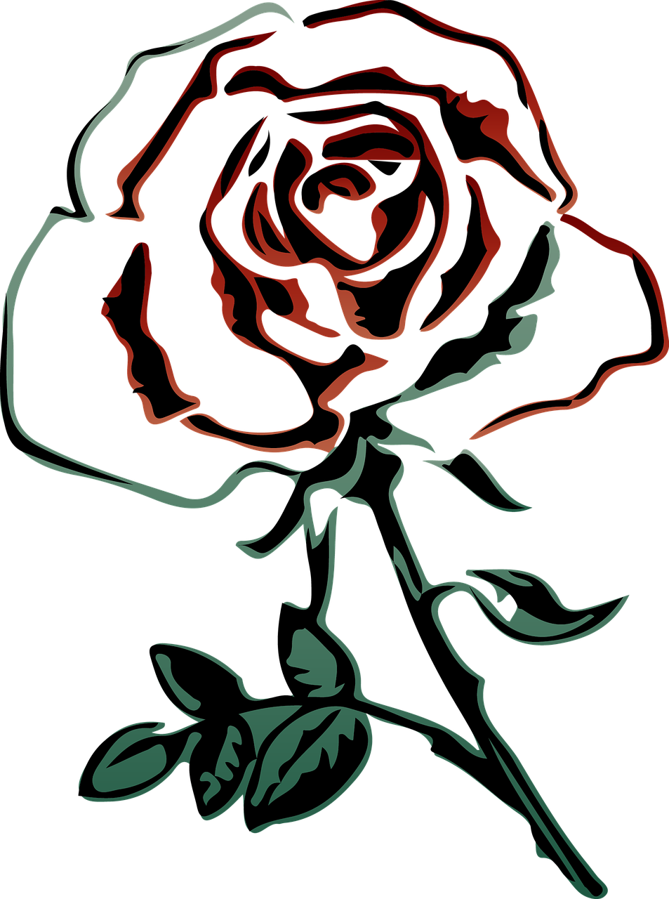Rose Red Red Roses Love Flower Png Image - Rose Clipart Transparent Png (953x1280), Png Download