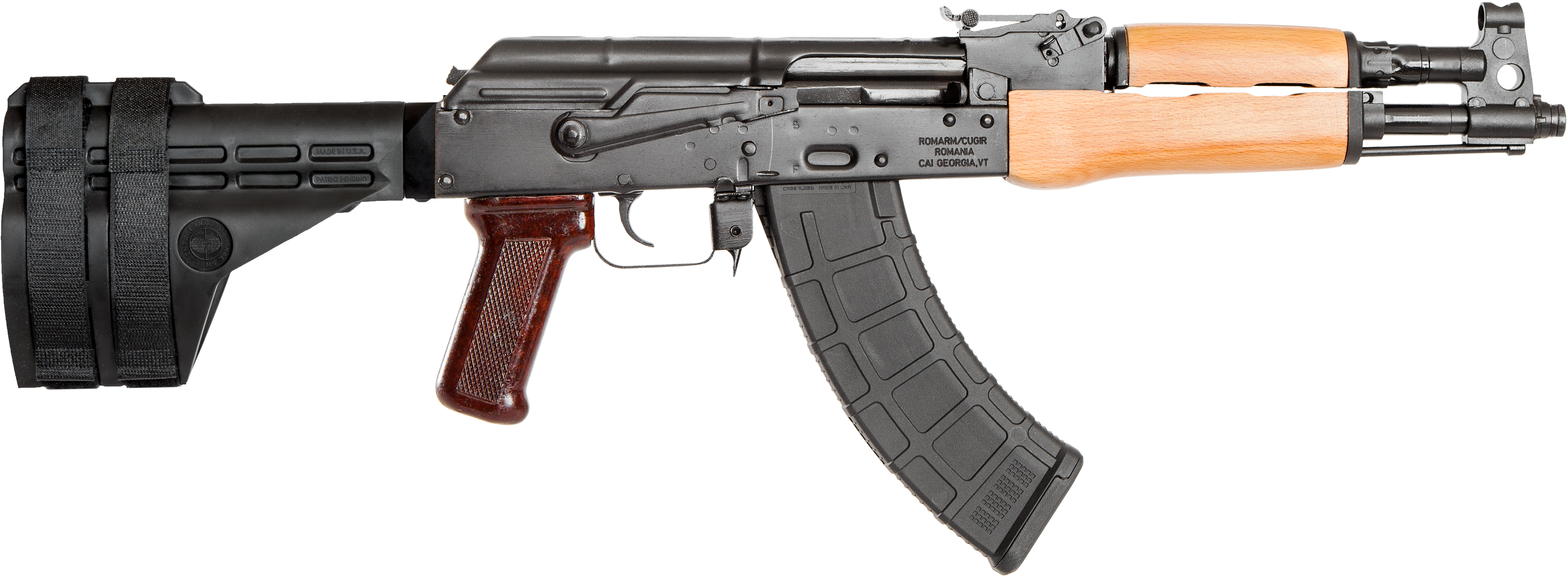 Draco Gun Png - Century Arms Pistol Ak Clipart (3937x1588), Png Download