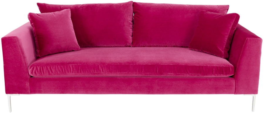 Pink Couch Png - Sofa Hd Png Clipart (899x387), Png Download