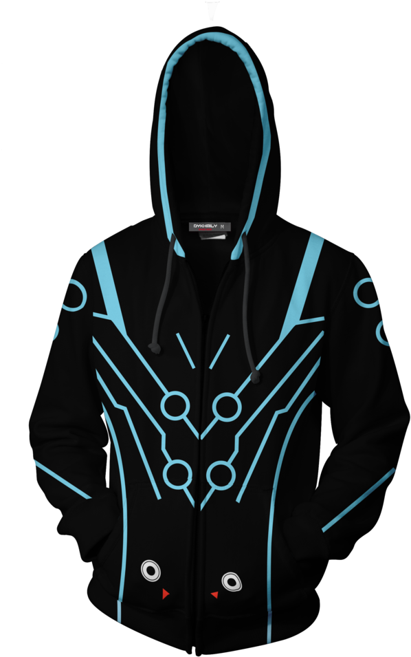 Overwatch Cosplay Genji Carbon Fiber Skin Zip Up Hoodie - Devil May Cry 5 Vergil Coat Clipart (1024x1024), Png Download