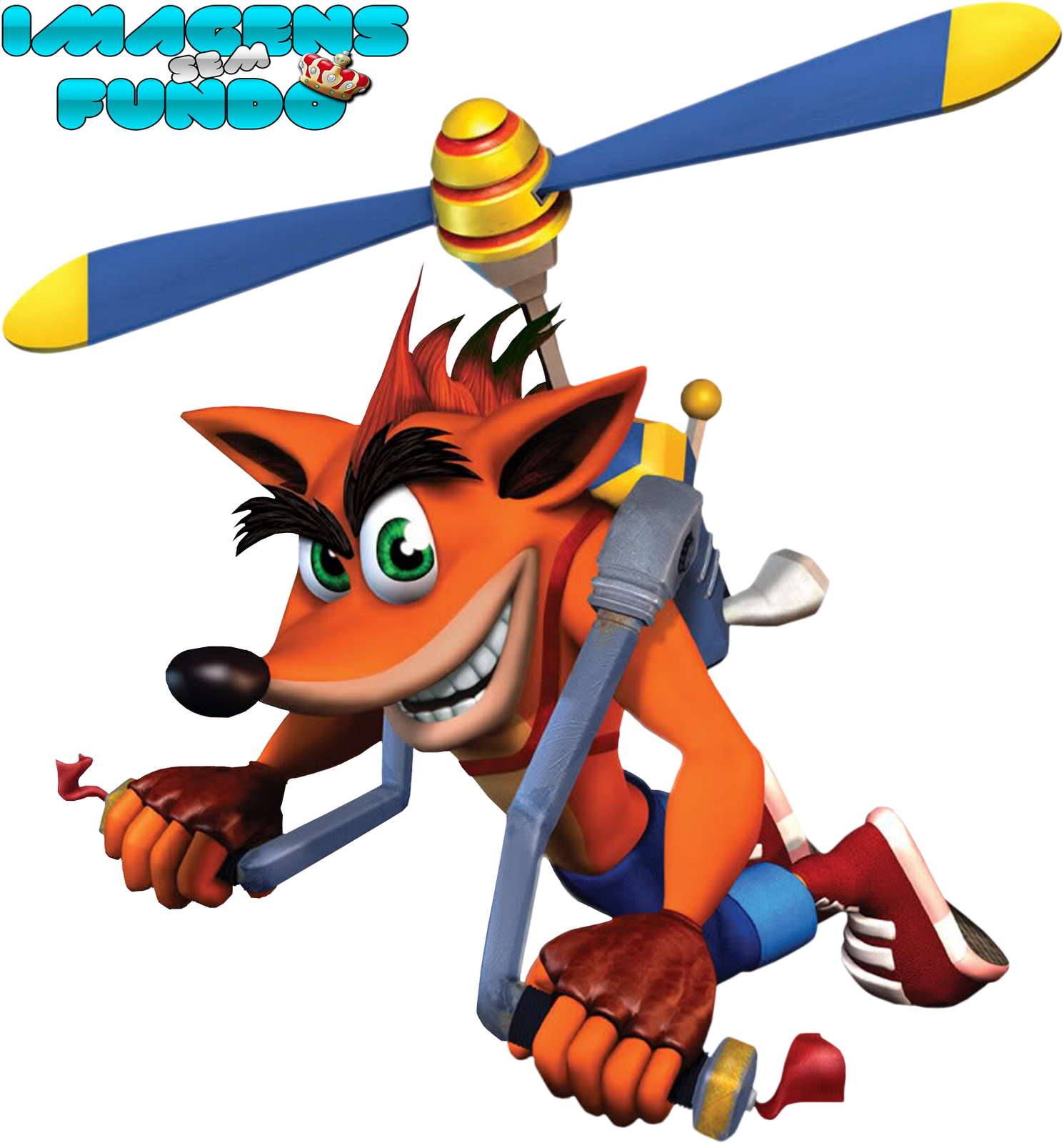 Renders E Imagens Sem Fundo - Crash Bandicoot Wrath Of Cortex Copterpack Clipart (1490x1600), Png Download