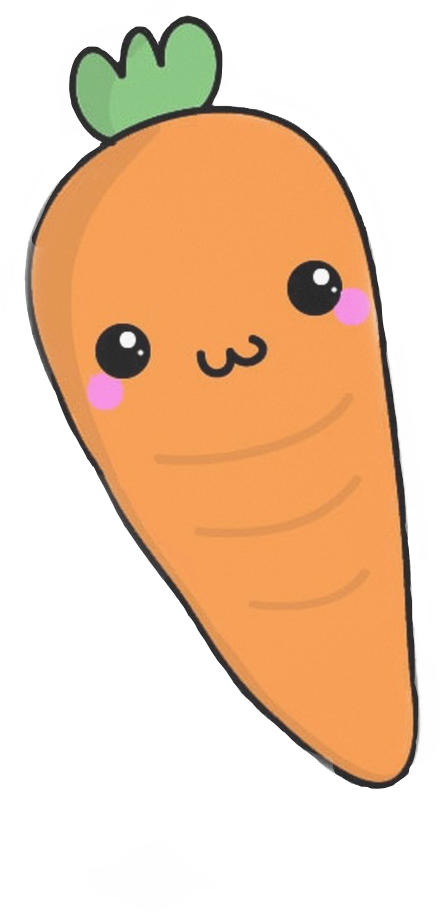 Carrot Challenge 🏆🏆 - Kawaii Carrots Clipart (440x912), Png Download