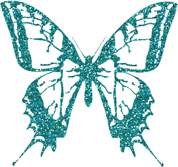 Decorative Butterfly Png Clipart Image - Tiger Swallowtail Clipart Transparent Png (600x585), Png Download