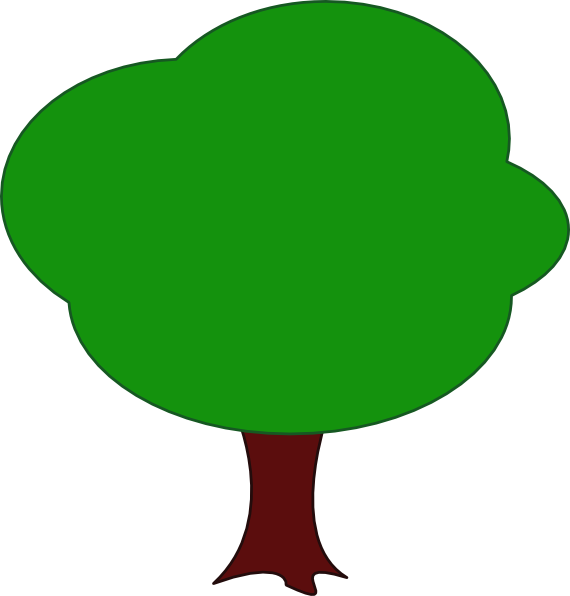Original Png Clip Art File Tree Cartoon Cute Svg Images - Royalty Free Cartoon Tree Transparent Png (570x596), Png Download