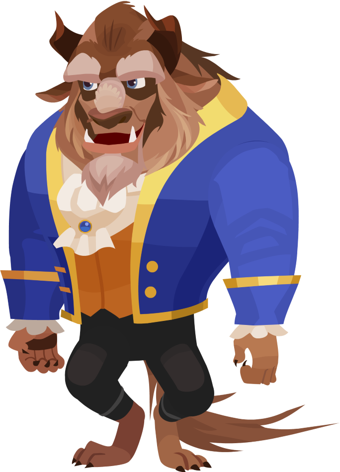 Bestia Disney Png - Kingdom Hearts Beast Clipart (684x950), Png Download