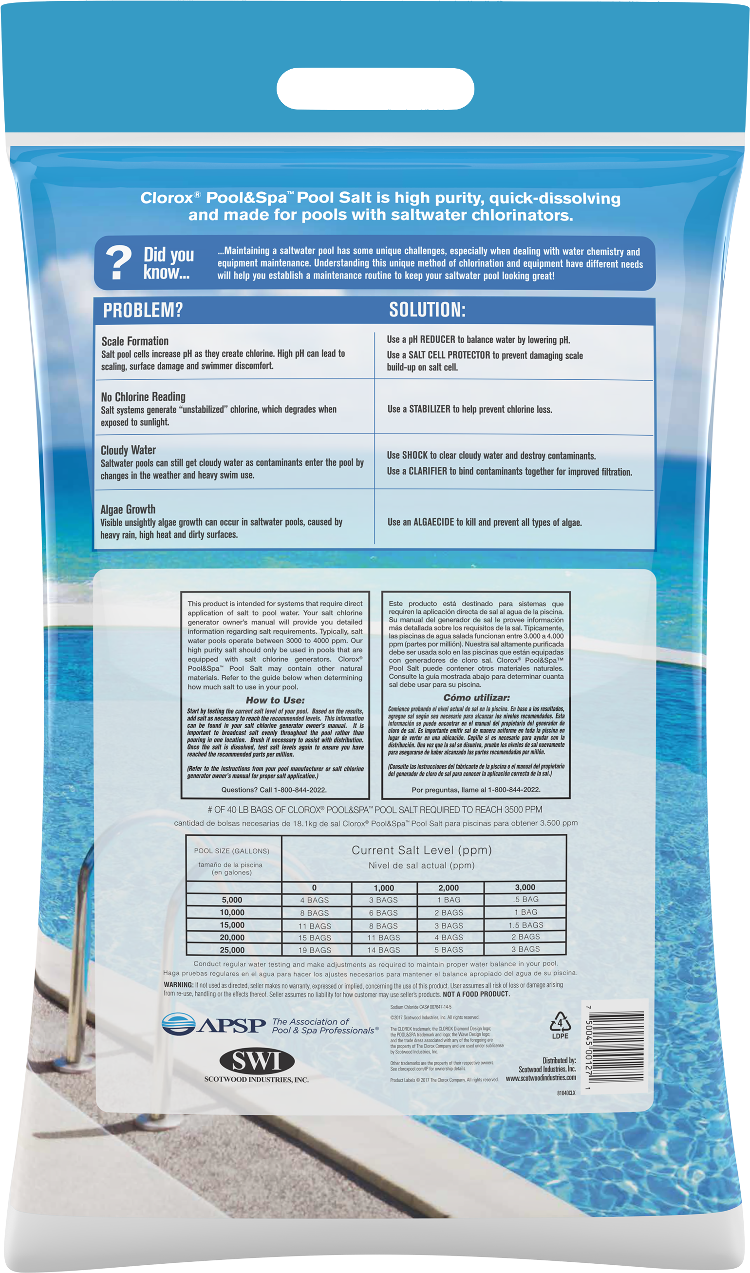 Clorox Pool Salt , Png Download - Tan Clipart (1540x2615), Png Download