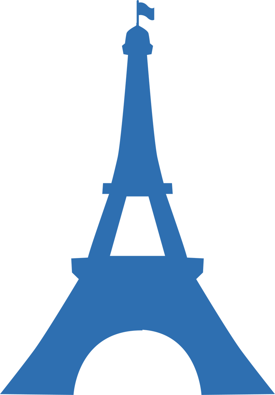 Eiffel Tower Clipart (892x1280), Png Download