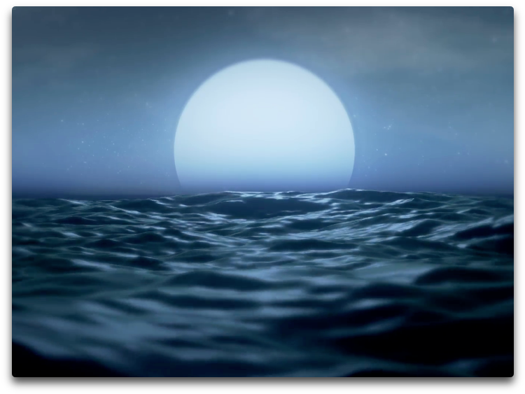 Moonrise Ocean - Sea Clipart (794x619), Png Download