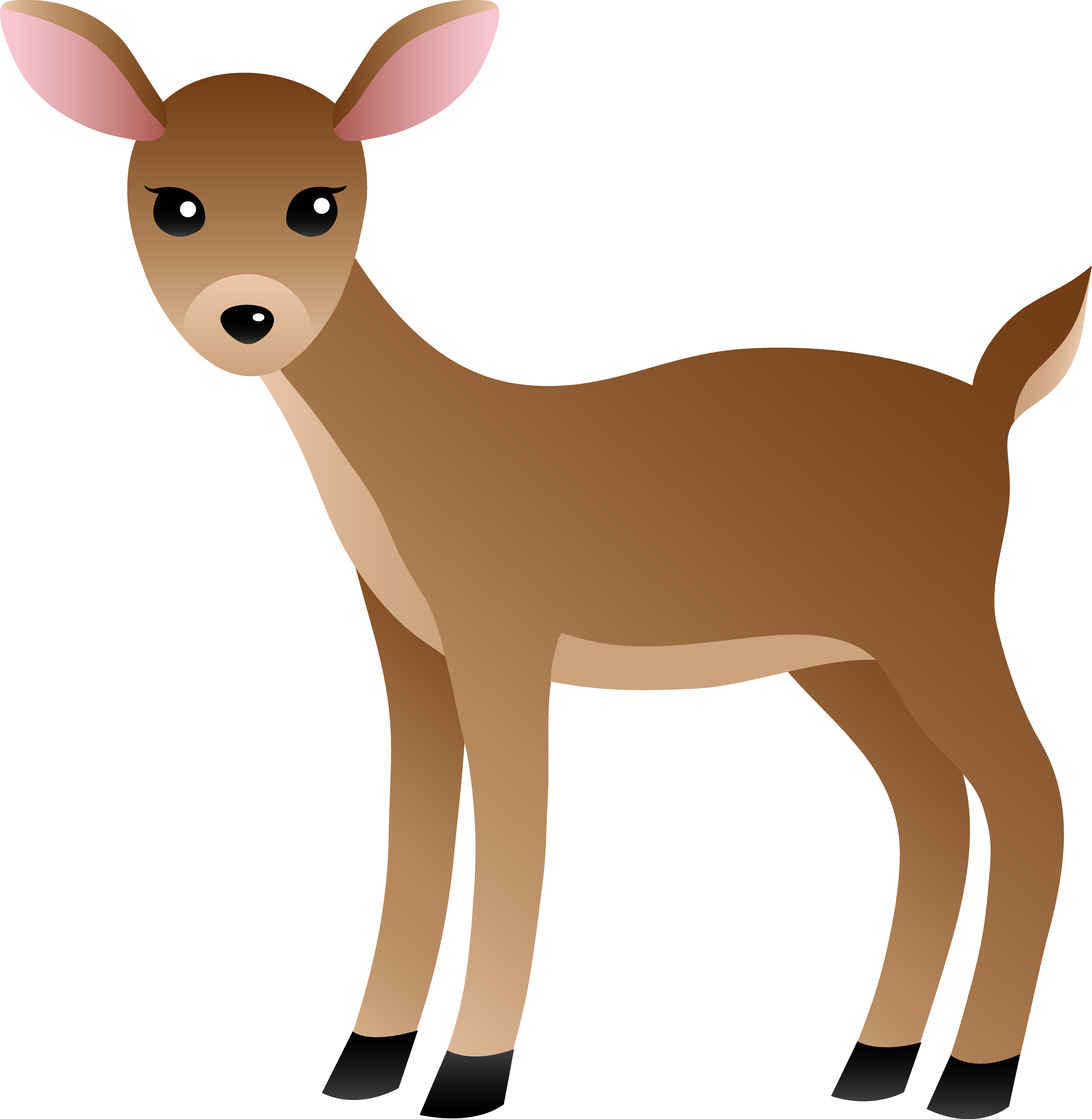 Deer Free Download Png Clipart - Deer Clip Art Transparent Png (6667x6830), Png Download