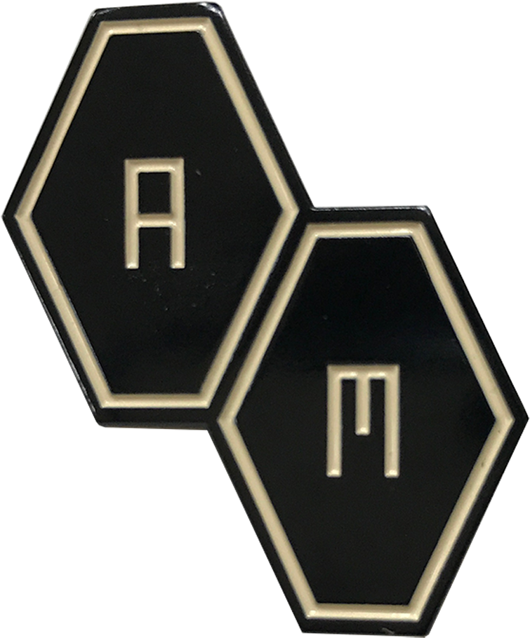 'am Hexagon' Pin Badge - Arctic Monkeys Enamel Pin Clipart (1200x1200), Png Download