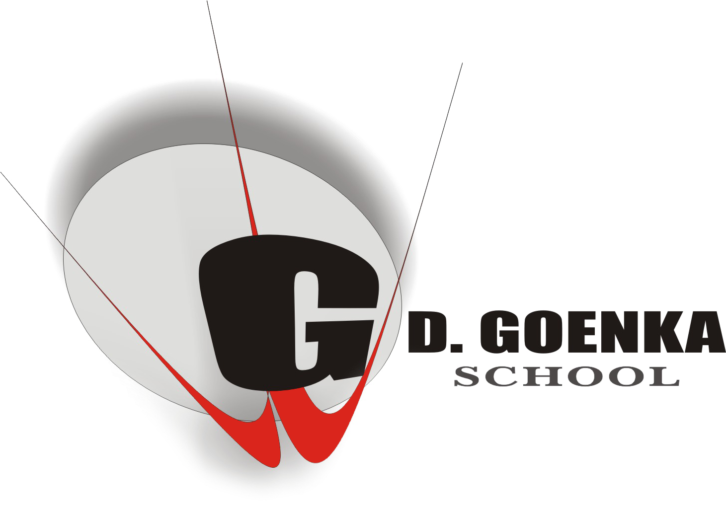 Gd Goenka School Logo - Gd Goenka International School Logo Clipart (1461x1021), Png Download