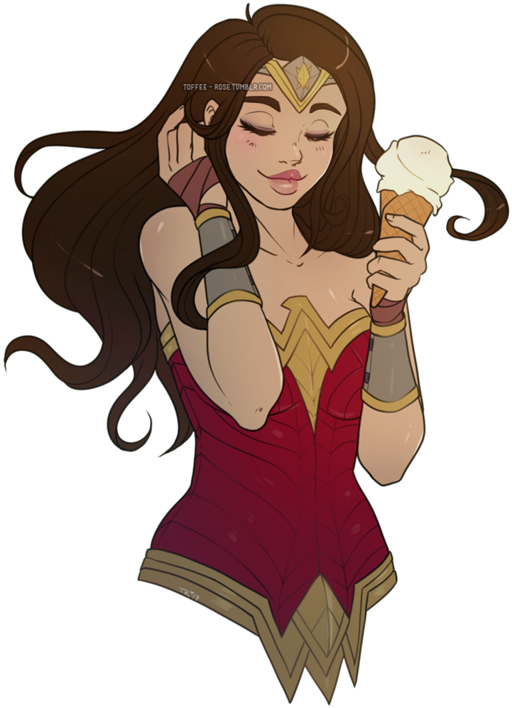 Ares Drawing Wonder Woman - Gal Gadot Wonder Woman Cartoon Clipart (761x1051), Png Download