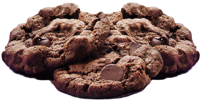 Menu Milf N Cookies Double Chocolate Bites - Chocolate Chip Cookie Clipart (1000x1000), Png Download