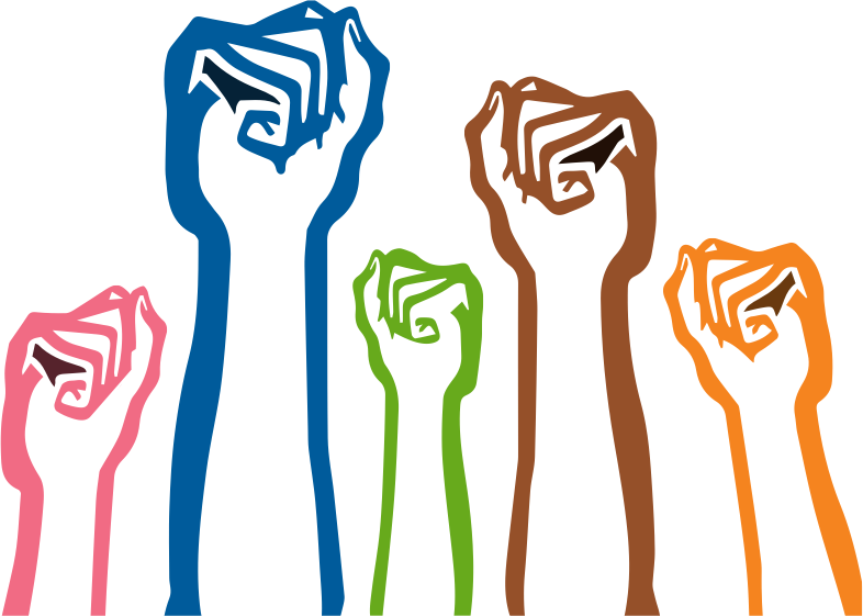 Fist Clipart Empowerment Transparent Background - Raised Fist Png (786x561), Png Download