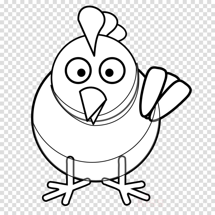 Chicken Coloring Pages Clipart Turkey Chicken Colouring - Easter Egg Transparent Png (900x900), Png Download