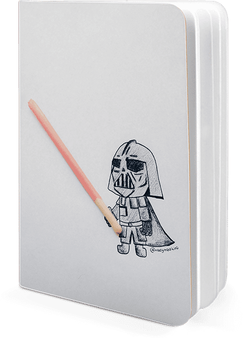 Dailyobjects Darth Vader A5 Notebook Plain Buy Online - Cartoon Clipart (600x700), Png Download