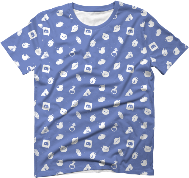 Discord All Over - Designed All Over Shirts Clipart (650x650), Png Download