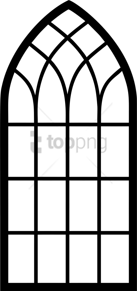 Free Png Download Church Window Png Images Background - Church Window Png Clipart (480x1018), Png Download