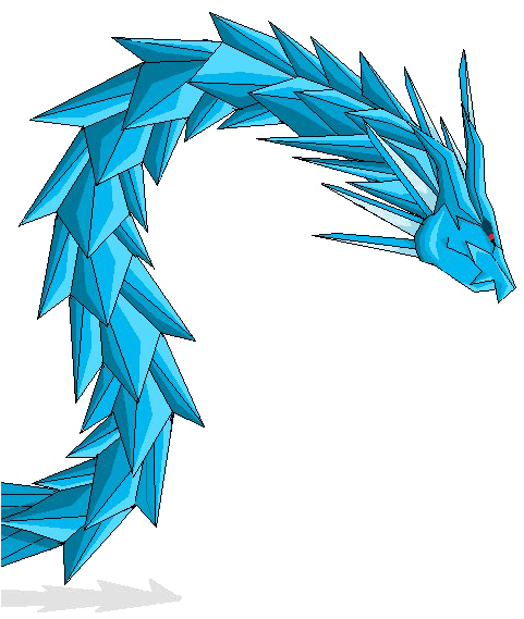 Ice Dragon Transparent Image - Ice Dragon Png Clipart (528x600), Png Download