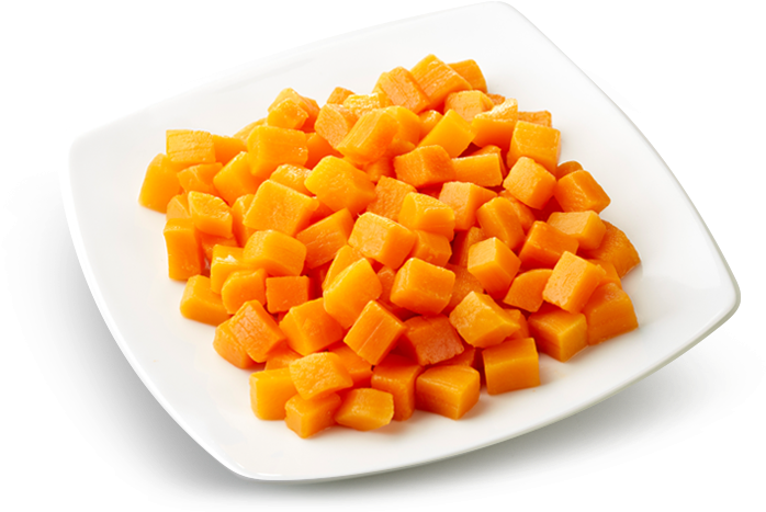 Diced Pumpkin - Pumpkin Diced Clipart (750x550), Png Download