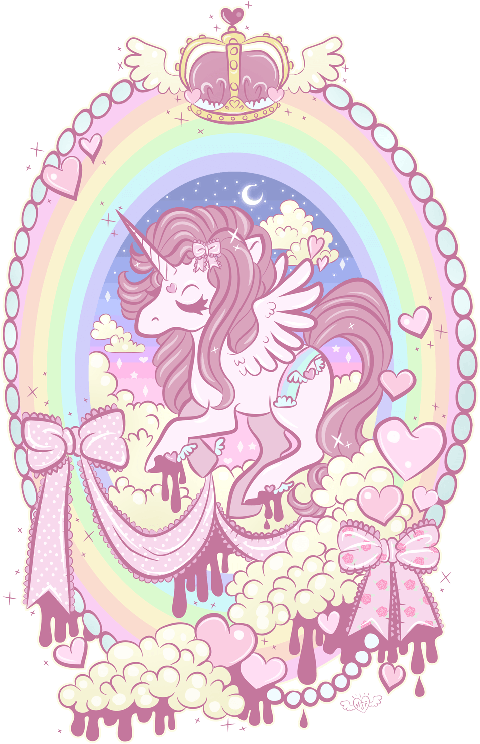 I M Unicorn As You Wish Wallpaper Wp3806503 - Pastel Unicorn Clipart (958x1485), Png Download