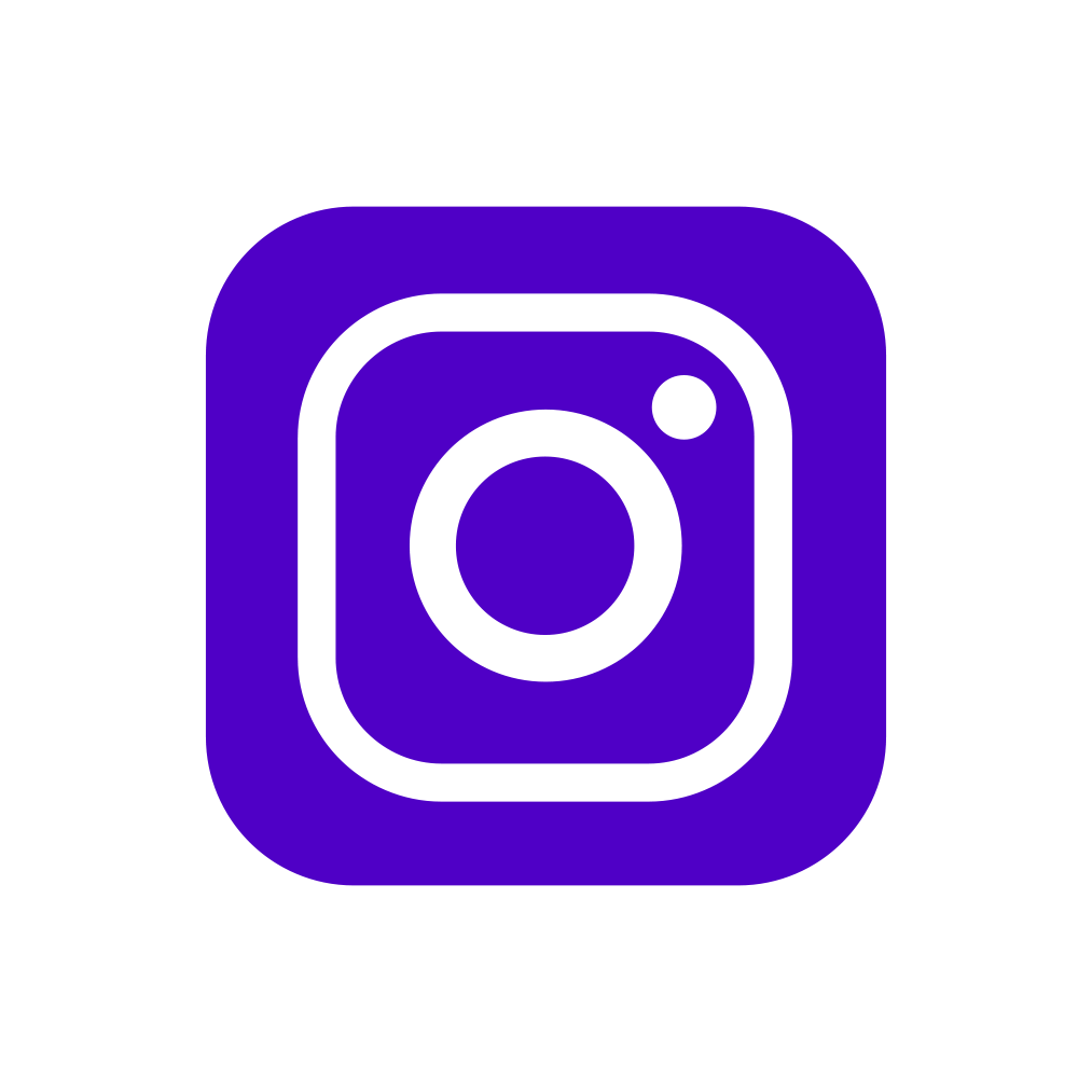 Purple Social Media Icons Png - Instagram Clipart (1013x1013), Png Download