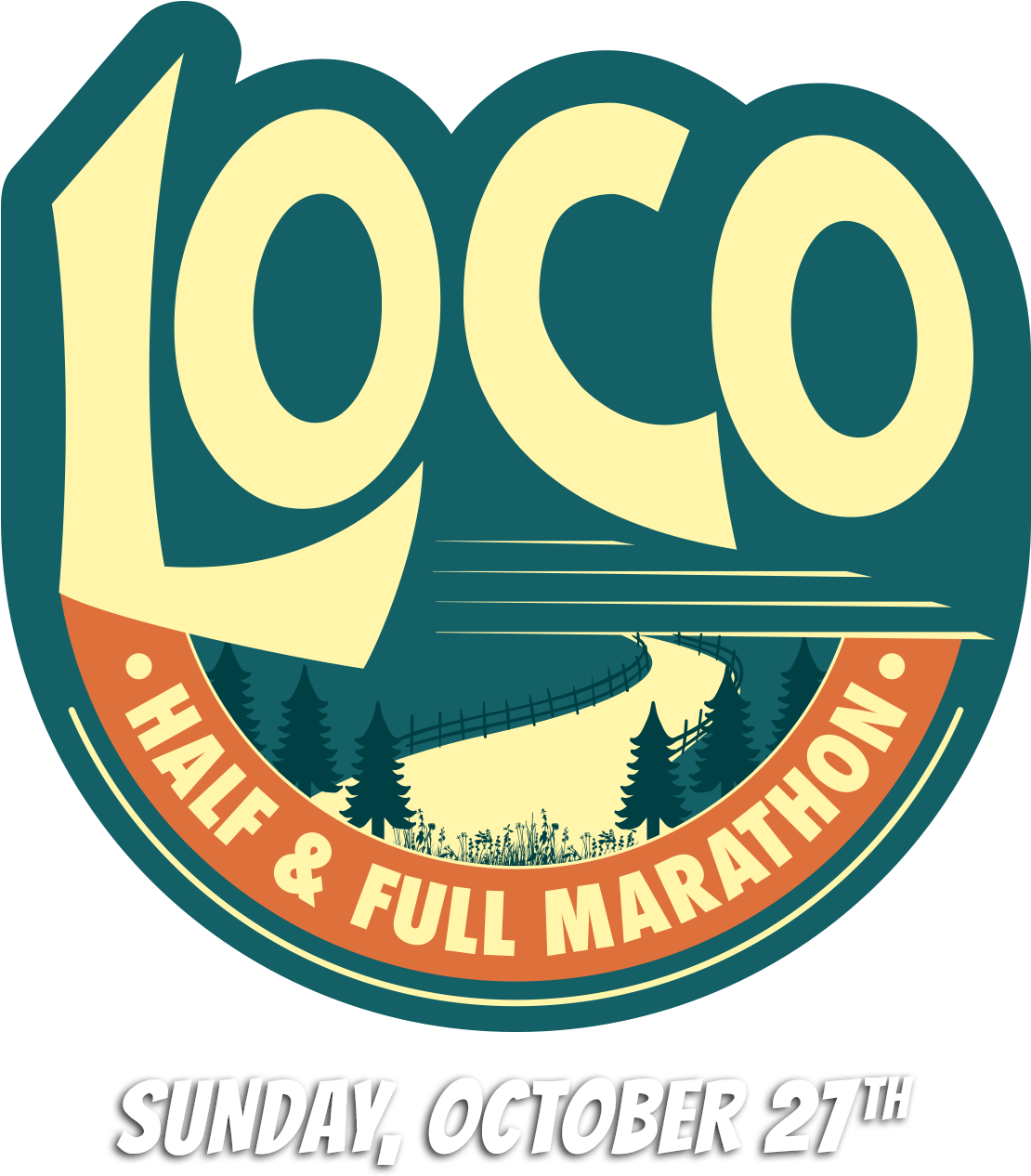 The 6th Annual Loco Half & Full Marathon Is Returning - Emblem Clipart (1201x1287), Png Download