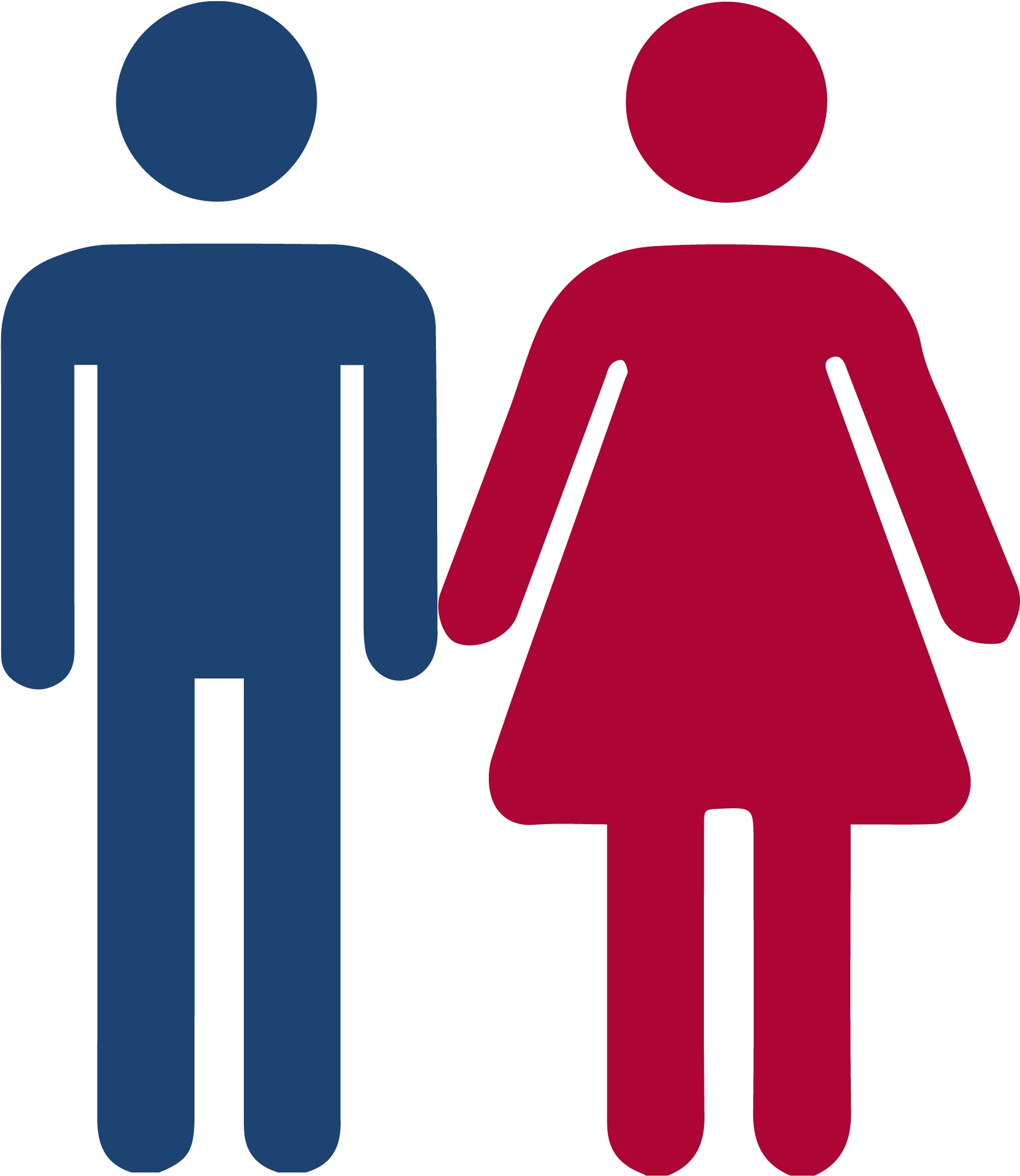 Young Adults We Serve - Woman And Man Are Equal Clipart (1736x2002), Png Download