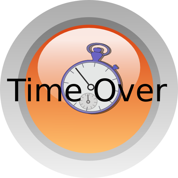 Time Over Clip Art - Time Over Clipart - Png Download (600x600), Png Download
