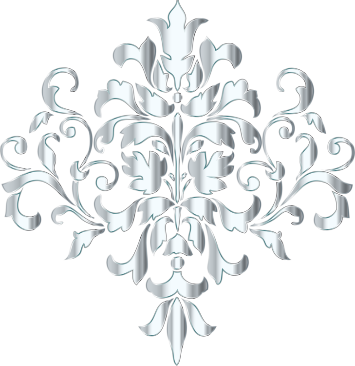 Visual Arts Ornament Interior Design Services - Background In Silver Png Clipart (729x750), Png Download