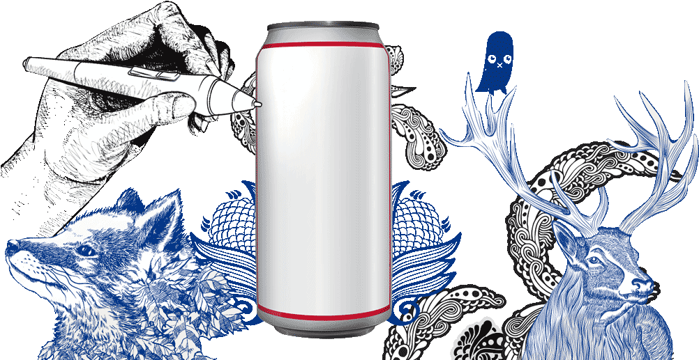 Pabst Blue Ribbon Art Can , Png Download - Pabst Blue Ribbon Art Can Clipart (1002x517), Png Download