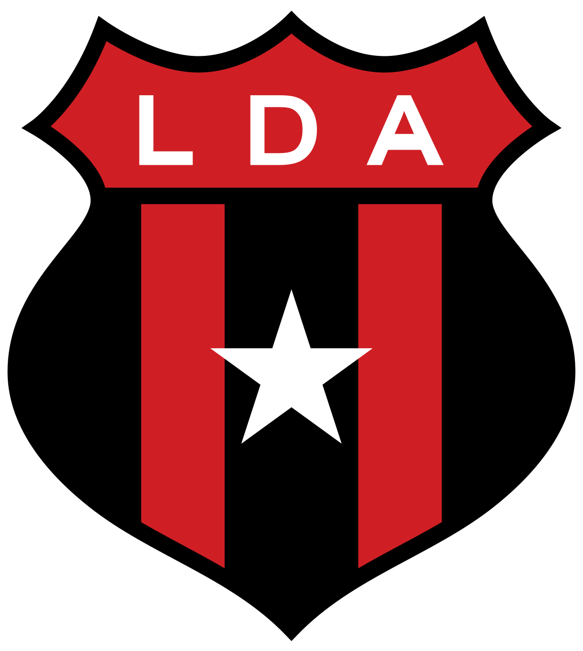 Escudo Liga Deportiva Alajuelense Clipart (1200x1340), Png Download