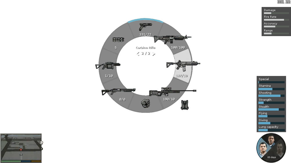 Game Hud Png - Gta 5 Fist Png Clipart (1024x575), Png Download