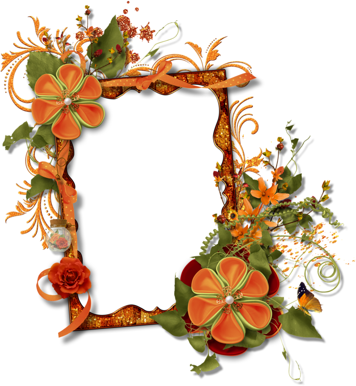 Фотки Photo Halloween, Fall Scents, Grapevine Wreath, - Cadre Photo Fleuris Clipart (747x800), Png Download