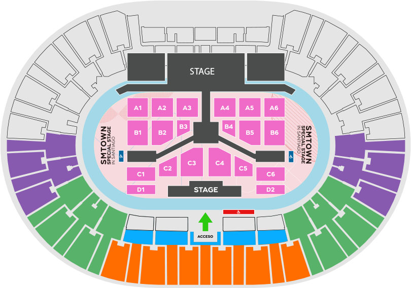 Mapa Smtown Santiago - Smtown Special Stage In Santiago Clipart - Large ...