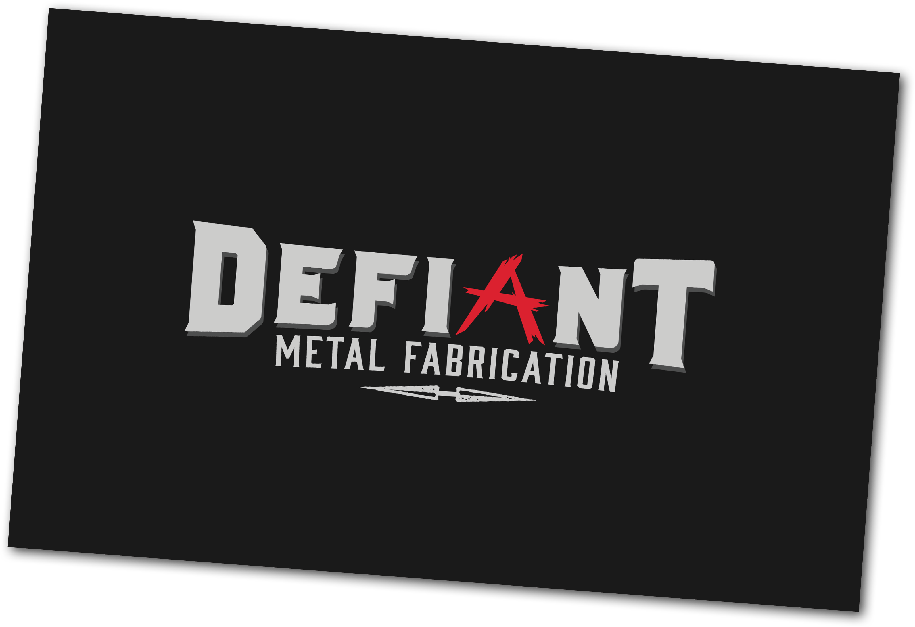 Defiant Metal Fabrication - Graphic Design Clipart (3300x2550), Png Download