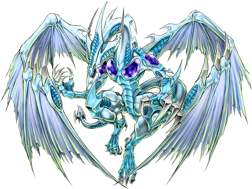 Stardust Dragon Photo Stardust Dragon Render - Stardust Dragon Card Hd Clipart (877x665), Png Download