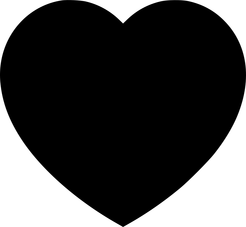 Png File Svg - Black Heart Silhouette Png Clipart (980x902), Png Download