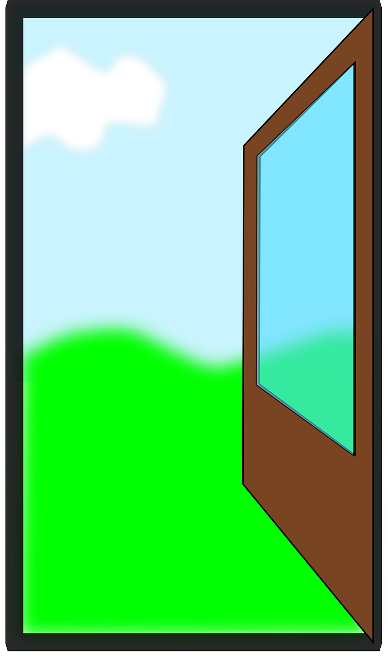 Door Push Open Exit Outdoor Png Image - Graphics Clipart (756x1280), Png Download
