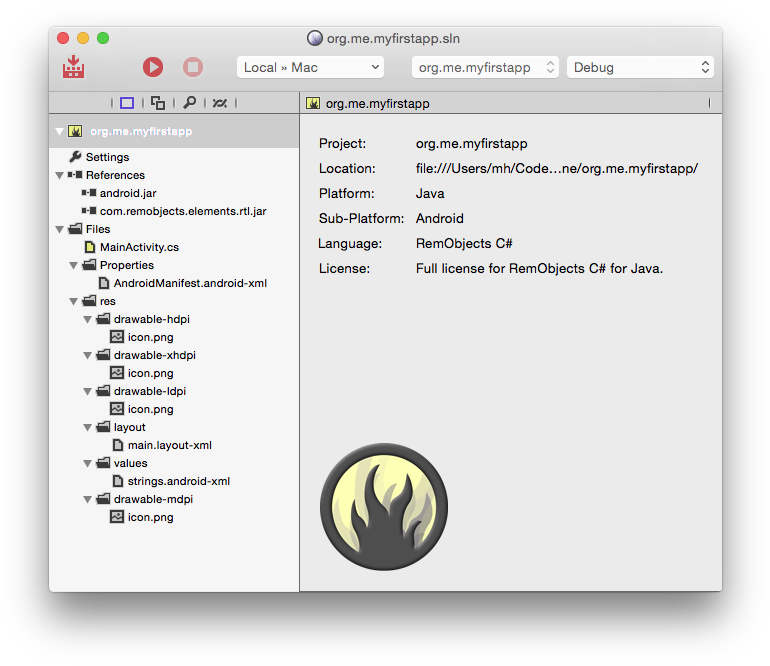 Oxygene - C - Android Studio Application Nodes Clipart (785x677), Png Download