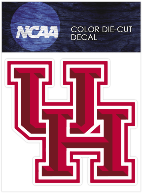 Houston Cougars Logo Ncaa Die Cut Vinyl Car Sticker - University Of Houston Clipart (640x640), Png Download
