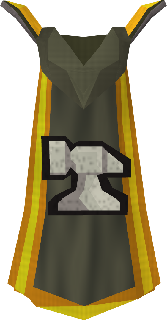 1-99 Smithing Guide 2012 Runescape - Smithing Skill Cape Osrs Clipart (562x1074), Png Download