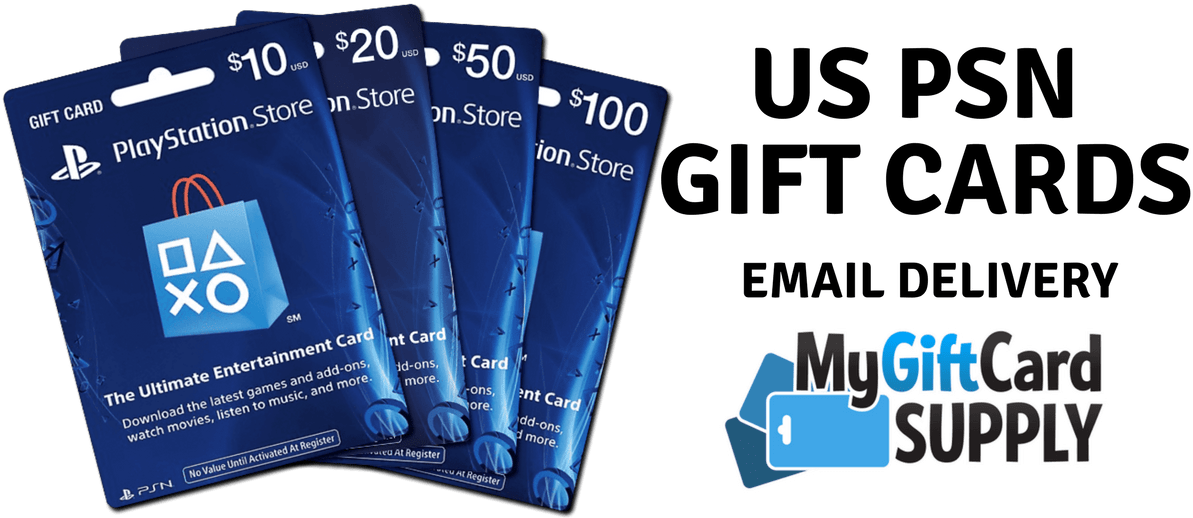 Us Psn Gift Cards 24 7 Email Delivery Mygiftcardsupply - Banner Clipart (1200x630), Png Download